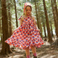 Kid's Cotton Butterfly Dress in 'Sunset Skies'