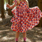 Kid's Cotton Butterfly Dress in 'Sunset Skies'