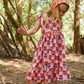 Kid's Cotton Butterfly Dress in 'Sunset Skies'