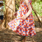 Kid's Cotton Butterfly Dress in 'Sunset Skies'