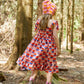 Kid's Cotton Butterfly Dress in 'Sunset Skies'