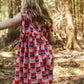 Kid's Cotton Butterfly Dress in 'Sunset Skies'