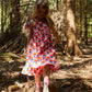 Kid's Cotton Butterfly Dress in 'Sunset Skies'