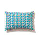 Rectangular 'Checkers & Deckers' & 'Rose Hash' Cotton Cushion 40cm x 60cm