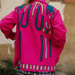 Unisex Embroidered Jacket in 'Jewel' Pink