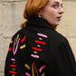 Unisex Embroidered Jacket in 'Flying Hiccup' Black