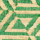 Medium Jute Rug in 'Green Honeycomb'