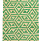 Medium Jute Rug in 'Green Honeycomb'