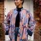 quilted coat, quilted overcoat, colourful coat, colourful jacket, padded overcoat, funky coat, colourful winter coat, quilted winter coat, humphries and begg, patterned coat, patterned quilted, indian blockprinted, blockprinted fabric, indian jacket, patchwork coat, patchwork jacket, indian patchwork coat, indian patchwork