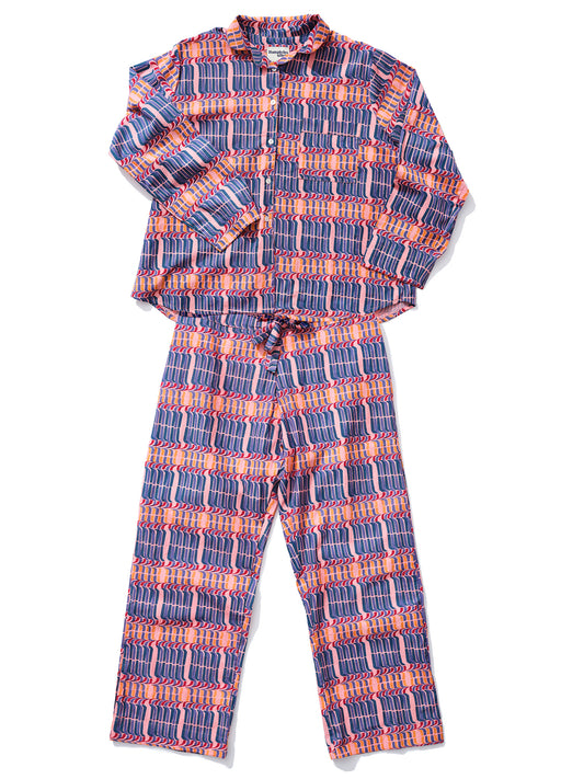 Unisex Pyjama Set in 'Stick of Rock'