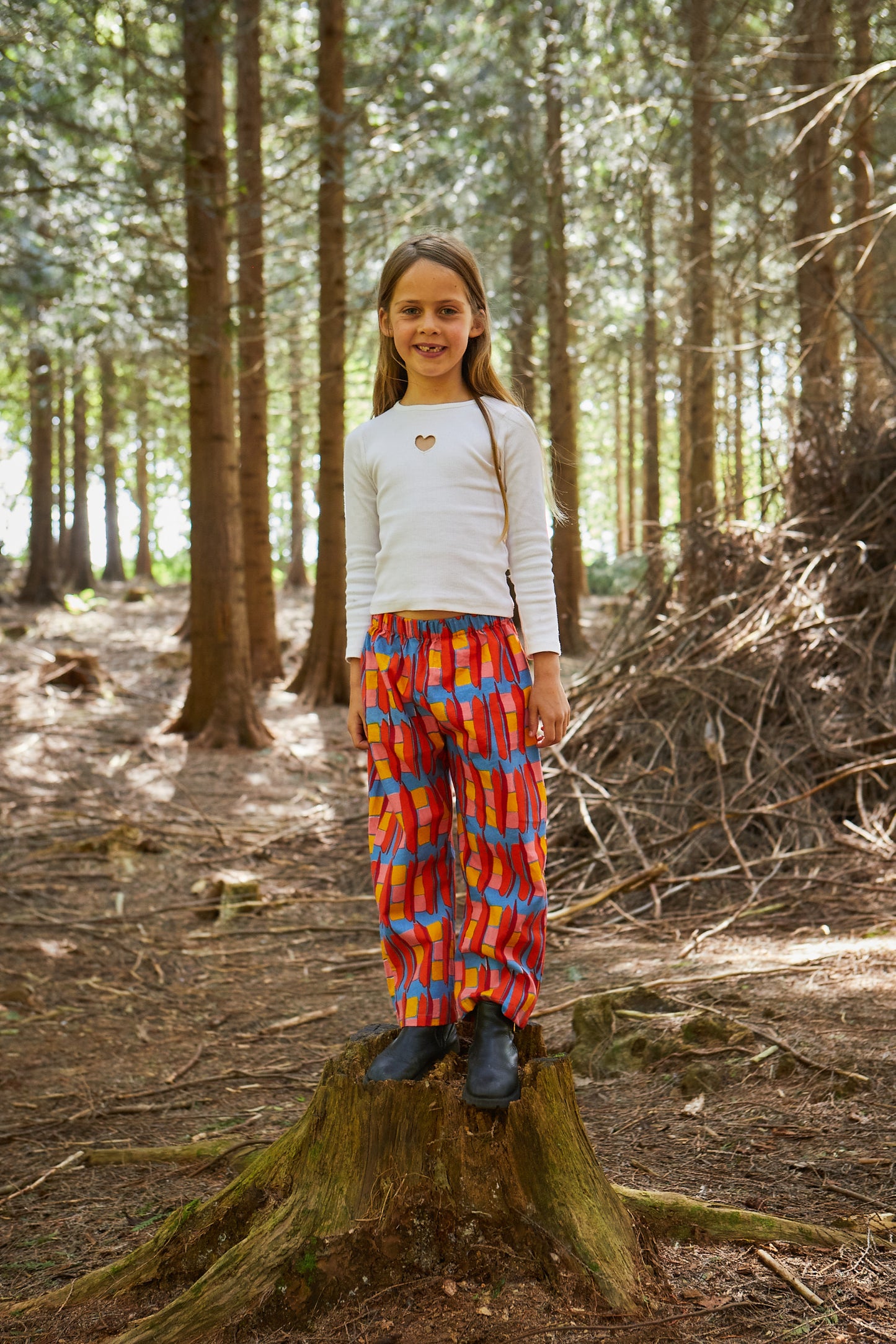 Kid's Trousers in 'Battenburg'