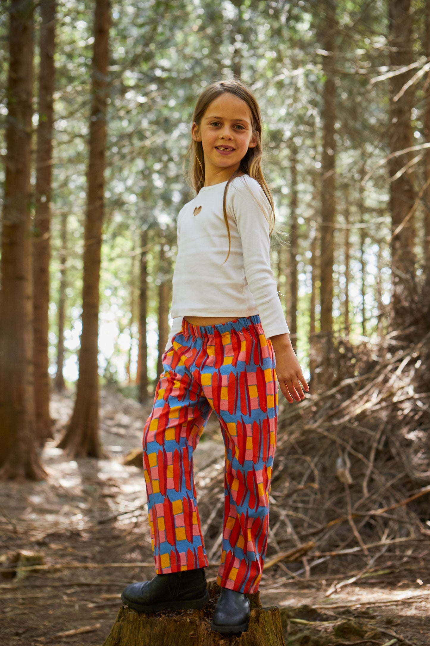 Kid's Trousers in 'Battenburg'