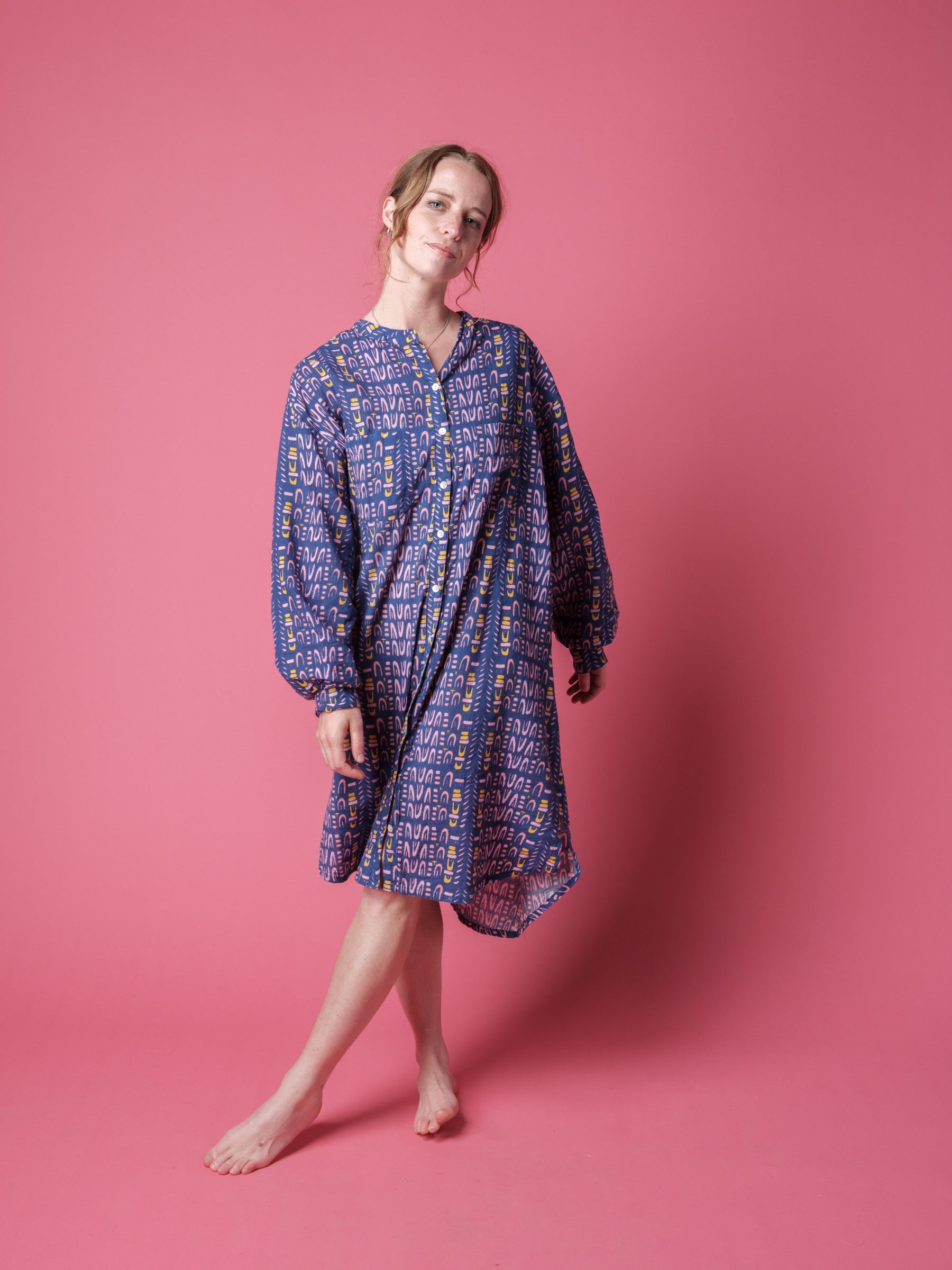 block printed pyjamas, block printed nightwear, cotton pyjamas, patterned pyjamas, printed pyjamas, printed cotton pyjamas, indian block printed pyjamas, men's cotton pyjamas, men's colourful pyjamas, men's patterned pyjamas, his & hers pyjamas, nightshirt, unisex nightshirt, blockprinted night wear, nightie, cotton nightie, modern nightie, colourful nightie, printed nightie, blockprinted nightie