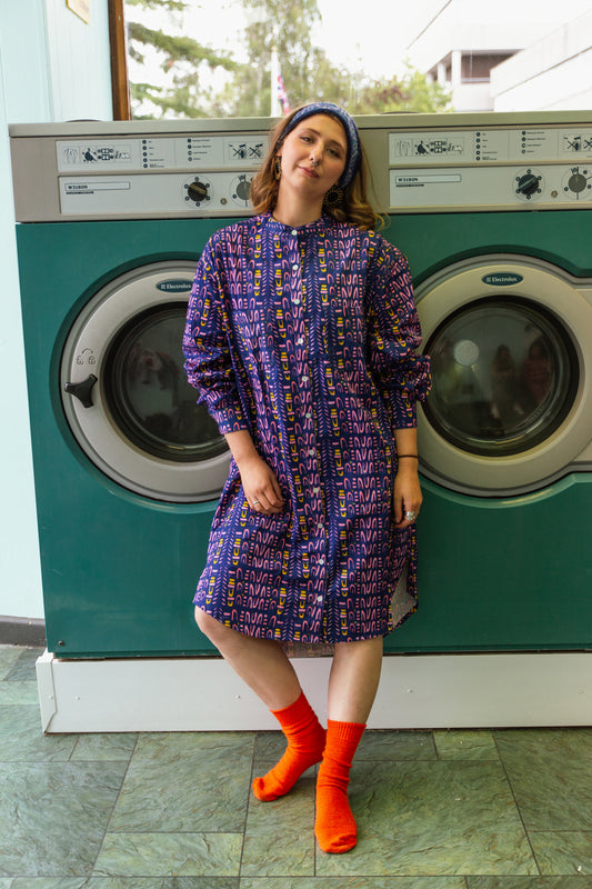 Unisex Nightshirt in 'Navy Skydive'