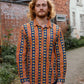 Men's Shirt in 'Oranges on Blue'