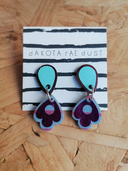 Dakota Rae Dust Earrings: Turquoise Droplets